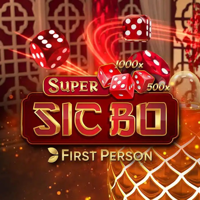 Super Sic Bo logo by Evolution at Wolfy Casino