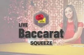 Enjoy Baccarat Squeeze by Evolution – logo hosted on wolfy.casino