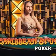 Caribbean Stud Poker game by Evolution – logo hosted on Wolfy Casino