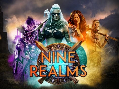 Nine Realms game by Red Tiger Gaming – logo hosted on Wolfy Casino