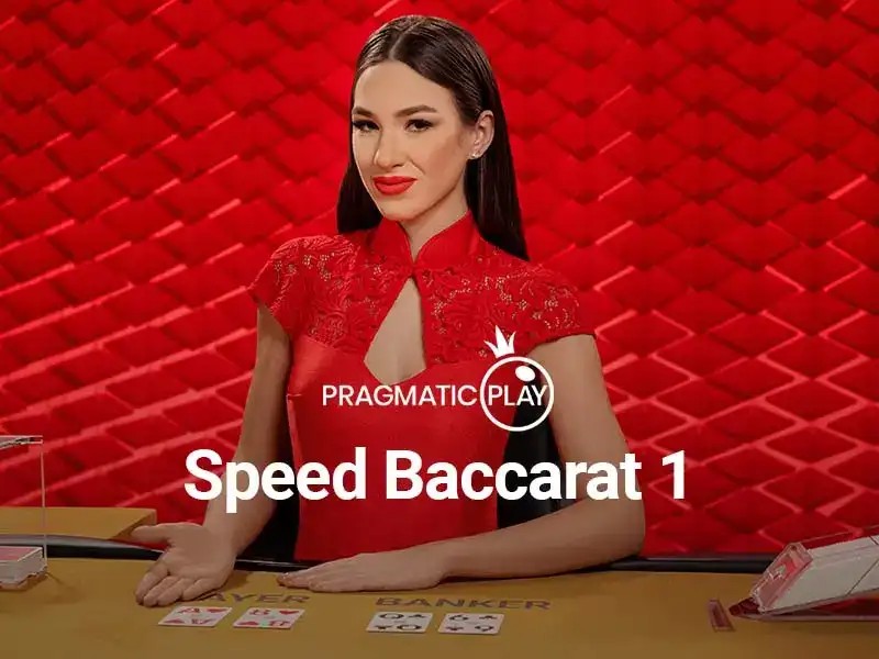 Speed Baccarat slot logo by Atmosfera at Wolfy Casino