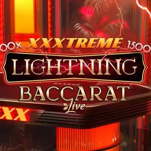 XXXtreme Lightning Baccarat logo by Evolution Wolfy Casino